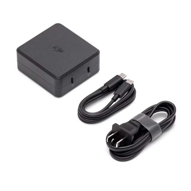 DJI Air 3增强图传模块无人机配件100W充电管家电池充电器桨叶 【原装】DJI 100W 桌面充电器